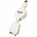 Cables Unlimited Retractable iPod/iPhone USB Charge and Synch Cable - White