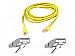 Belkin CAT5e RJ45M Snagless Patch Cable, Yellow