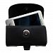 Designer Gomadic Black Leather Medion MD95459 Belt Carrying Case – Includes Optional Belt Loop and Removable Clip