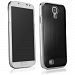 BoxWave Minimus Brushed Aluminum Galaxy S4 Case - Ultra Low Profile, Slim Fit Premium Quality Snap Shell Cover with Polished Brushed Aluminum Back Cover - Galaxy S4 Cases and Covers (Jet Black)