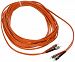 C2G / Cables to Go 14537 ST/ST Duplex 50/125 Multimode Fiber Patch Cable (8 Meters, Orange)