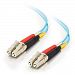 C2G / Cables to Go 21601 10 GB LC/LC Duplex 50/125 Multimode Fiber Patch Cable (2 Meters, Aqua)