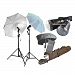 CowboyStudio Photography Flash Strobe Studio Light Kit with Stands, Umbrellas, Wireless Trigger, Receiver and Carrying Case