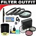 Deluxe 7 Piece Filter Kit Which Includes A +1 +2 +4 +10 Close-Up Macro Filter Set with Pouch + High Resolution 3-piece Filter Set (UV, Fluorescent, Polarizer) + 6-Piece Deluxe Cleaning Kit + Lens Adapter Tube (If Needed) + Lenspen + Lens Cap Keeper + D...