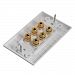 High Quality Banana Binding Post Two Piece Inset Wall Plate For 3 Speakers Coupler Type H3C0CUWGU-2908