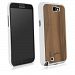 Galaxy Note 2 Case, BoxWave® [True Wood Minimus Case - Walnut] Walnut Wood Cover w/ Durable Hard Shell Edges for Samsung Galaxy Note 2 - Winter White