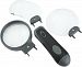 Carson Remov-A-Lens 3-in-1 LED Lighted Hand-Held Magnifier Set with 3 Interchangeable Magnifying Glass Lenses (RL-30)