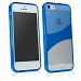 BoxWave Apple iPhone 5s TrioTone Case - Slim-Fit Ultra Durable Shell Cover with Dual TPU and Hard Plastic Back Cover - Apple iPhone 5s Cases and Covers (Super Blue)