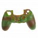 Gotor Silicone Protective Half Cover Case Skin Protector for Sony PlayStation 4 Controller Camouflage Color Green With Brown