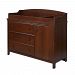 South Shore Furniture Cotton Candy Changing Table with Removable Changing Station, Sumptuous Cherry