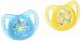 Nuby 2-Pack Pacifiers with Massaging Bristles, Colors May Vary