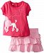 Magnificent Baby Girls Infant Poodle Tee and Skort, Pink, 24 Months