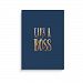 Lucy Darling Gold Like A Boss Wall Decor, Navy, 8 x 10 by Lucy Darling