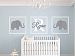 Elephant Name Wall Decal Set Nursery Wall Decor by Lovely Decals World LLC