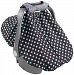 Summer Infant 2-in-1 Carry and Cover Infant Car Seat Cover, Black Dots