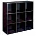 9 Cube Storage Unit Shelf- Espresso. by Essential Home
