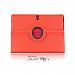 OBiDi - PU Leather 360 Degree Rotating Cover Case Stand for Samsung GALAXY Tab S 10.5 Tablet (T800) - Red