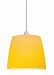WAC Lighting QP513-AM/BN Ella Quick Connect Pendant with Amber Shade and Brus. . .