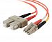 C2G / Cables to Go 13526 LC/SC Duplex 62.5/125 Multimode Fiber Patch Cable (20 Meters, Orange)
