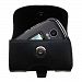 Designer Gomadic Black Leather LG VX8350 Belt Carrying Case – Includes Optional Belt Loop and Removable Clip