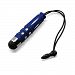BoxWave Apple iPod touch mini Capacitive Stylus (Sparkle Edition) - Small Portable Apple iPod touch Stylus w/ Tether and Rhinestone Detail Design (Lunar Blue)