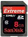 SanDisk 8GB Extreme SDHC Class 10 High Performance Memory Card SDSDX3 008G P31 H3C0E29FE-1210