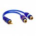 Db Link JLY2FZ Audio Y Cable 1 X RCA Male Audio 2 X RCA Female Audio Shielding Midnight Blue H3C0CRWEO-1611