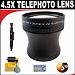 4.5X Proffessional HD Mark II Special Edition Telephoto Lens For The Panasonic Lumix DMC-GF1 Digital Cameras Which Has The 20mm f/1.7 Lens