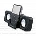 GTMax Portable Folding Stereo Speaker For Ipod and Mp3 Players (Black)