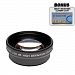 2x Digital Telephoto Professional Series Lens + DB ROTH Micro Fiber Cloth For The Canon Powershot A650 Digital Camera
