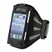 EForCity Deluxe Armband For IPhone 4 3G 3GS IPod Touch Black Silver H3C0E2CGD-2411