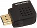 Monoprice Male to Female HDMI Right Angle Port Saver Adapter-90-Degrees-Vertical Flat Le-Feet (104859)