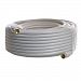 Pro-Techgroup 100 ft Premium Grade RG6 F-Type Quad Shielded Coaxial 18AWG CL2 Rated 75 Ohm White Cable for Antennas