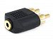 Monoprice 107197 3.5mm Mono Jack to 2 RCA Plug Splitter Adaptor, Gold Plated