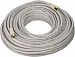 Monoprice 104062 100-Feet RG6 75Ohm Quad Shield CL2 Coaxial Cable with F-Type Connector, White