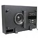 Theater Solutions SUB8S 250 Watt Surround Sound HD Home Theater Slim Powered Active Subwoofer, Black