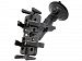 Ram Mount Twist Lock Suction Cup Mount with Universal Finger-Grip Phone/Radio Holder, Non-Retail Packaging, Black