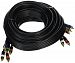 Monoprice 102857 25-Feet 18AWG CL2 Premium 5-RCA Component RG-6 Video Coaxial Cable, Black