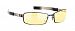 Gunnar Optiks PPK-03001 PPK Full Rim Advanced Video Gaming Glasses with Headset Compatibility and Amber Lens Tint, Onyx/Mercury Frame Finish