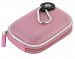 rooCASE Nylon Hard Shell (Pink) Case with Memory Foam for Casio EX-Z2000 14.1MP Digital Camera Silver