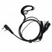 Maximal Power REH2 KEN 2-Pin Adjustable C-Shaped Earpiece with Rubber Earhook and Earbud for Kenwood 2 way Radios (Black)