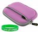 rooCASE Neoprene Sleeve (Lilac Pink) Case for Garmin nuvi 1390T 4.3-inch