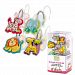 Kushies Baby Shower Hook Set - Jungle, 12 Pack Multi Coloured