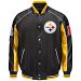 Pittsburgh Steelers Superstar Pleather Varsity Jacket