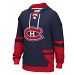 Montreal Canadiens CCM Retro Pullover Lace Hoodie - Navy