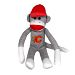 Calgary Flames 27 inch Plush Sock Monkey