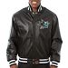 San Jose Sharks Team Color Leather Jacket (Black)
