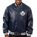 Toronto Maple Leafs Team Color Leather Jacket (Navy)