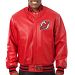 New Jersey Devils Team Color Leather Jacket (Red)