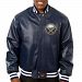 Buffalo Sabres Team Color Leather Jacket (Navy)